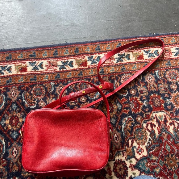 TUSK Red Leather Crossbody Bag - Picture 3 of 12